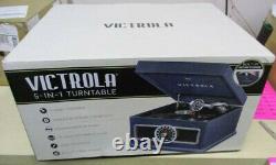 Victrola 5-in-1 Nostalgic Madison Bluetooth Record Player with CD Radio 3 Sp Turn