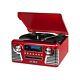 Victrola 50's Retro 3-speed Bluetooth Turntable With Stereo, Cd Player And Sp