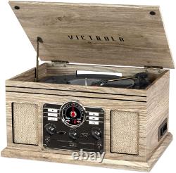 Victrola 6-In-1 Nostalgic Bluetooth Record Player With 3-Speed Turntable Farm