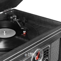 Victrola 6-In-1 Nostalgic Bluetooth Record Player With 3-Speed Turntable Grey
