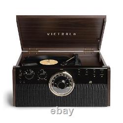 Victrola 6-in-1 Bluetooth Mid Century Record Player