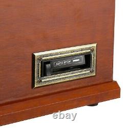 Victrola 6-in-1 Nostalgic Bluetooth Record Player Entertainment Center Mahongony