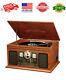 Victrola 6-in-1 Nostalgic Bluetooth Record Player W 3-speed Turntable Mahogany