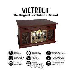 Victrola 6-in-1 Nostalgic Bluetooth Record Player with 3-speed Turntable Esp