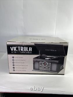 Victrola 6-in-1 Turntable Bluetooth Record Player with Built-in Speakers VTA-200B