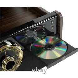 Victrola 6-in-1 Wood Bluetooth Mid Century Record Player 3-Speed Turntable with