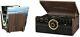 Victrola 6-in-1 Wood Bluetooth Mid Century Record Player With 3-speed Turntable