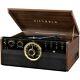 Victrola 6-in-1 Wood Empire Bluetooth Record Player, Cd, Cassette Player & Radio