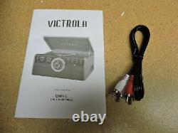 Victrola 6-in-1 Wood Empire Bluetooth Turntable with CD, Cassette Player & Radio