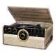 Victrola 6-in-1 Wood Empire Mid Century Modern Bluetooth Record Player, New, Fast