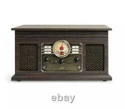 Victrola 7-in-1 Wood Bluetooth Mid Century Record Player With 3-Speed Turntable