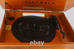 Victrola 8 in 1 Bluetooth Multimedia Record Player Built-in Speakers Espresso