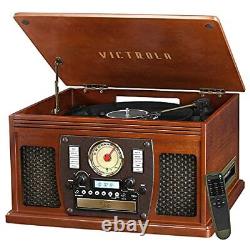 Victrola 8-in-1 Bluetooth Record Player Built-in Stereo Speakers Turntable