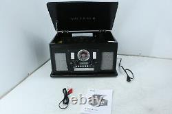 Victrola 8-in-1 Bluetooth Record Player Multimedia Center Built in Speakers