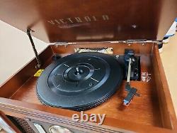 Victrola 8-in-1 Bluetooth Record Player & Multimedia Center Built-in Stereo