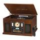 Victrola 8-in-1 Bluetooth Record Player & Multimedia Center, Stereo Speakers