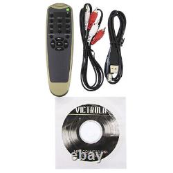 Victrola 8-in-1 Bluetooth Record Player USB Encoding Turntable Black VTA-600BLK
