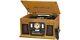 Victrola 8-in-1 Bluetooth Record Player And Multimedia Center Stereo Speakers