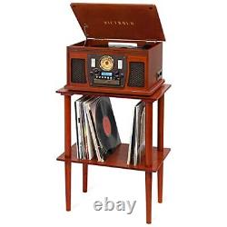 Victrola 8-in-1 Record Player & Multimedia Center, Built-in Stereo Speakers