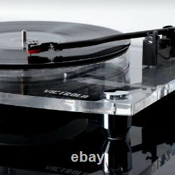Victrola Acrylic Bluetooth 40 watt Record Player with 2-Speed Turntable and