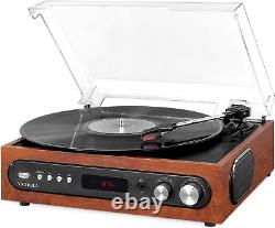 Victrola All-In-1 Bluetooth Record Player with Built in Speakers and 3-Speed Tur