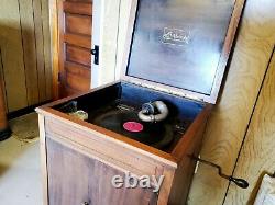 Victrola Antique Victor Upright Victrola Talking Machine Record Player