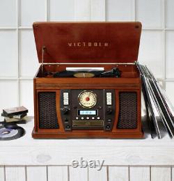 Victrola Aviator 8-in-1 Bluetooth Record Player & Multimedia Center