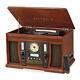 Victrola Aviator 8-in-1 Bluetooth Record Player & Multimedia Center Wit