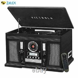 Victrola Aviator 8-in-1 Bluetooth Record Player & Multimedia Center with Built-i