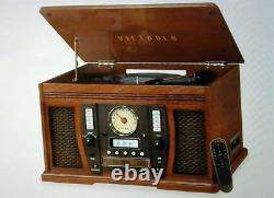 Victrola Aviator 8-in-1 Bluetooth Record Player & Multimedia Center with Built-i