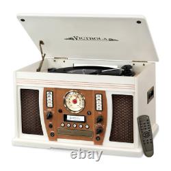 Victrola Aviator Bluetooth Record Player with 3-Speed Turntable White