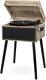 Victrola Bluetooth Record Player Stand With 3-speed Turntable, Farmhouse Oatmeal