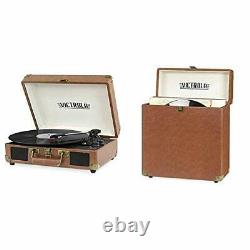 Victrola Bluetooth Suitcase Record Player 3-Speed Turntable & Storage case fo