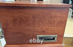 Victrola Classic 7-in-1 Bluetooth Turntable Mahogany Audio System Record Player