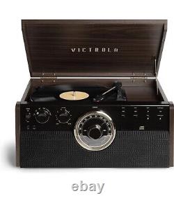 Victrola Empire 6 in 1 Mid Century Record Player Espresso