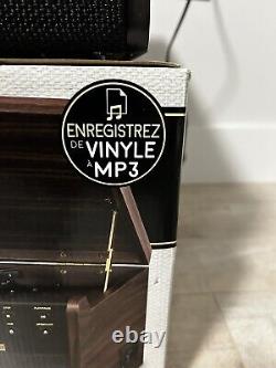 Victrola Empire Automatic Record Player Turntable with 3 Speed in Espresso