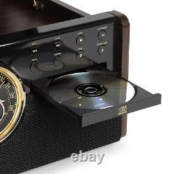 Victrola Empire Bluetooth Record Player Turntable, CD, Cassette Player, Radio