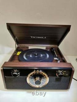 Victrola Empire Junior 4-in-1 Wood Vintage Bluetooth Record Player with 3-Speed