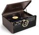 Victrola Empire Mid-century 6-in-1 Turntable With 3 Speed Record Player Bluetooth
