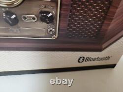 Victrola Empire Record Player 6 In 1 Music Center Bluetooth Espresso NEW