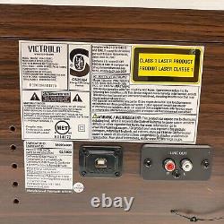 Victrola Empire VTA-370B Wood 6-in-1 Bluetooth Retro 3-speed Record Player