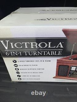 Victrola ITVS-200B 6-in-1 Nostalgic Bluetooth Record Player Brand New
