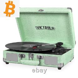 Victrola Journey Bluetooth Suitcase Record Player with 3-Speed Turntable NEW