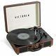 Victrola Journey+ Vintage 3-speed Bluetooth Portable Suitcase Record Player W