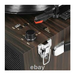 Victrola LIberty Record Player Stand Bluetooth FM Radio USB + Recorder Espresso