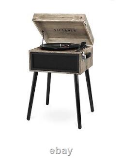 Victrola Liberty Bluetooth Record Player Stand with 3-Speed Turntable
