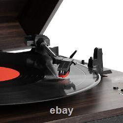 Victrola Liberty Bluetooth Record Player Stand with 3-Speed Turntable (Espresso)