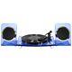 Victrola Modern Acrylic Bluetooth Turntable Record Player + Wireless Speakers