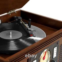 Victrola Navigator 8-In-1 Classic Record Player with USB Encoding and 3-Speed Tu