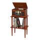 Victrola Navigator Bluetooth Record Player With Matching Record Stand (mahogany)